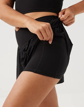 Load image into Gallery viewer, Women’s Crossover Waist Flowy Skort with Built-In Shorts &amp; Side Pockets