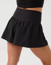 Load image into Gallery viewer, Women’s Crossover Waist Flowy Skort with Built-In Shorts &amp; Side Pockets