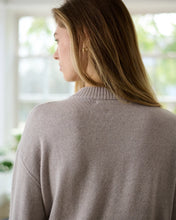 Load image into Gallery viewer, Women’s Crewneck Extra Fine Merino Wool Ribbed Knit Cardigan