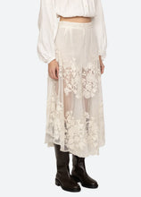 Load image into Gallery viewer, Ladies' Perspective Floral Lace Wide Leg Skirt