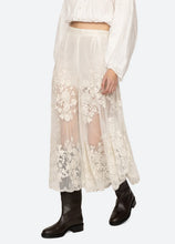 Load image into Gallery viewer, Ladies' Perspective Floral Lace Wide Leg Skirt