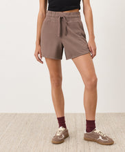 Load image into Gallery viewer, Women’s Mid Rise Drawstring Dolphin Hem Casual Shorts with Side Pockets