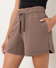 Load image into Gallery viewer, Women’s Mid Rise Drawstring Dolphin Hem Casual Shorts with Side Pockets